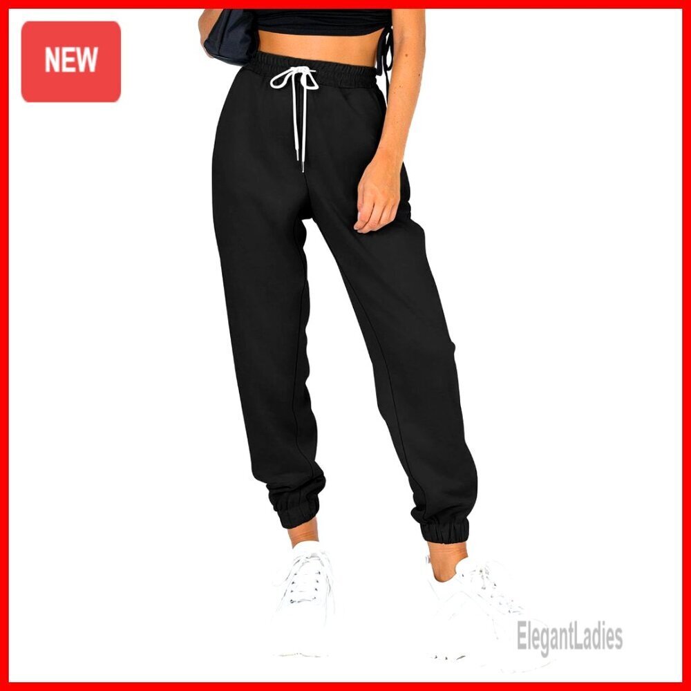Women's Sweatpants Joggers with Pockets Cinch Bottom Lounge Athletic Pants